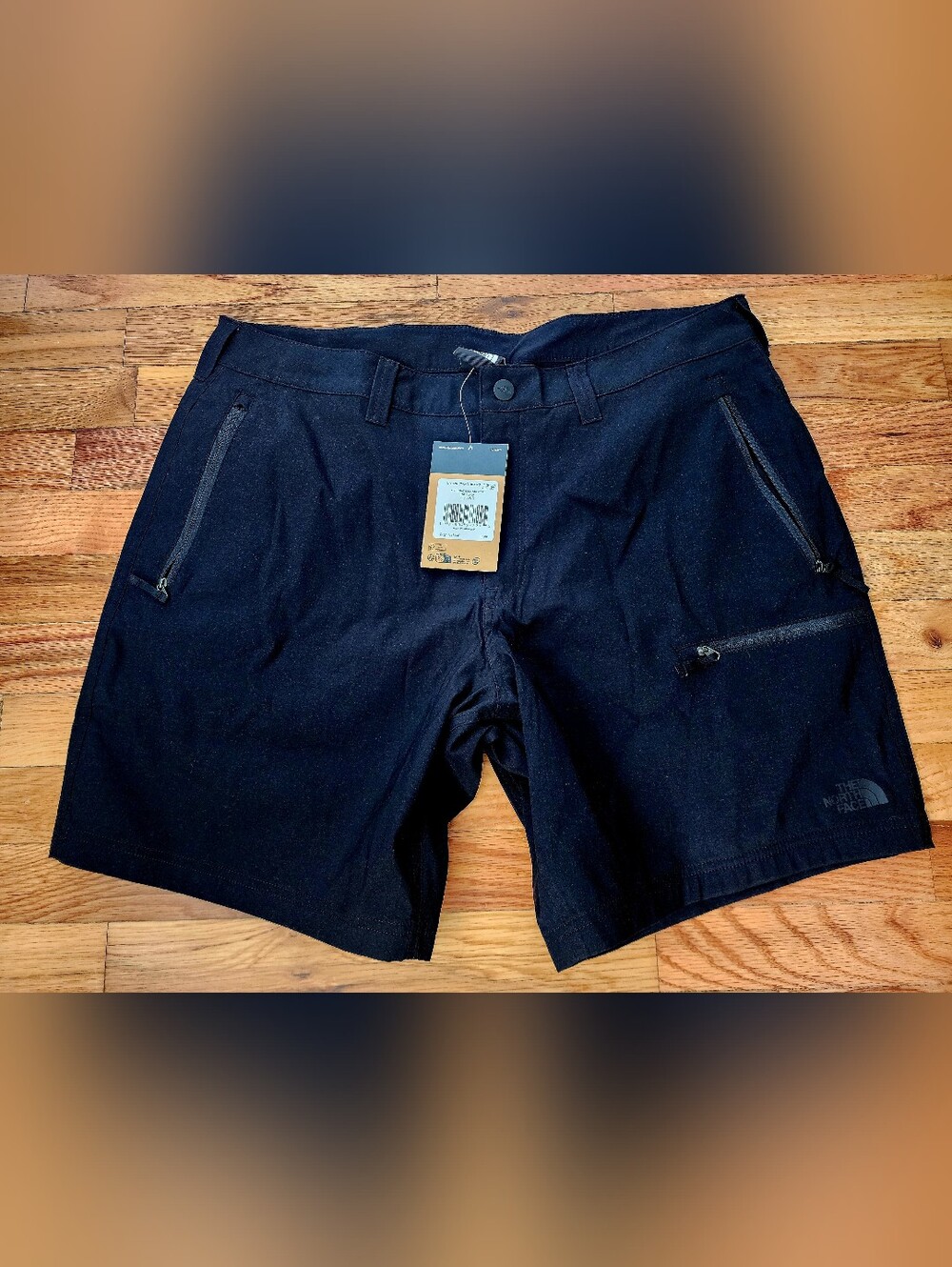 The North Face Men's Black Shorts with Zip Pockets